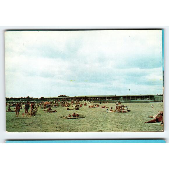 Vintage Delaware Coast Beach Lithograph Postcard by Tingle Printing - Picture 1 of 2